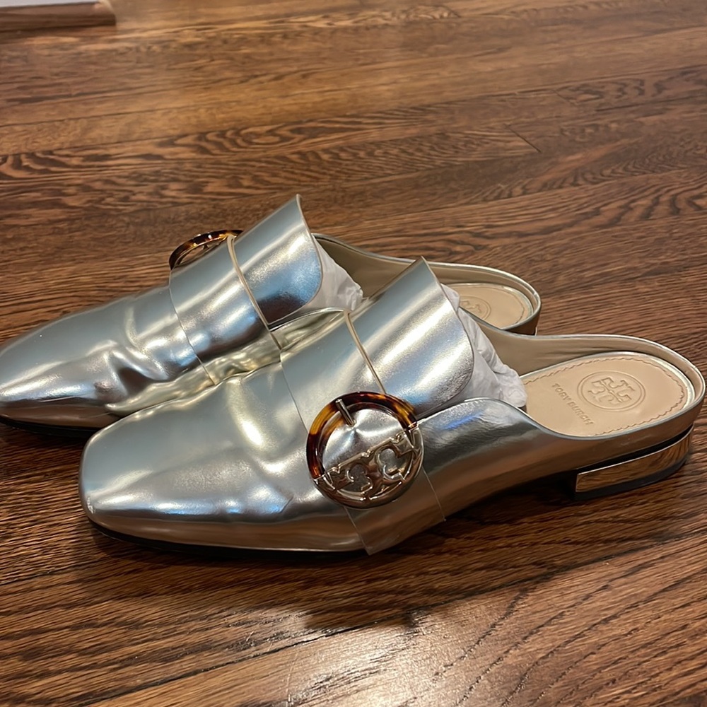 Tory Burch Gold Mule Slides - image 2